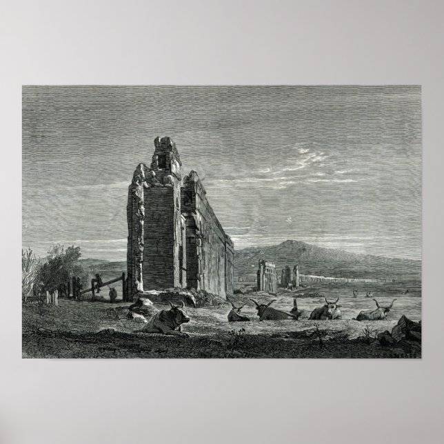 Affiches Ruines de l'Aqueduc d'Appius Claudius, Rome (Devant)