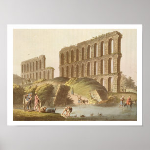Affiches Ruines de l'aqueduc grand de Carthage antique, p