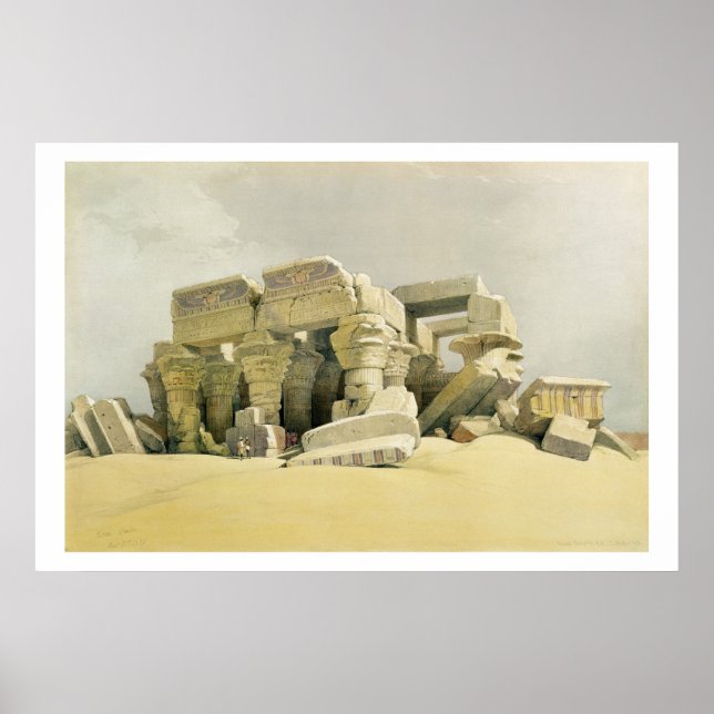 Affiches Ruines du Temple de Kom Ombo, de "Egypt and N (Devant)