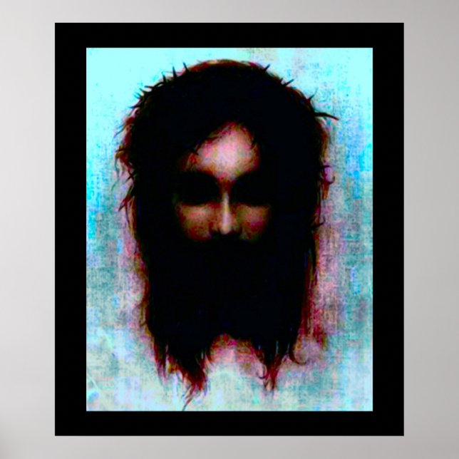 Affiches Russe Jésus - Barbade classique Acrylique Imprimer (Devant)