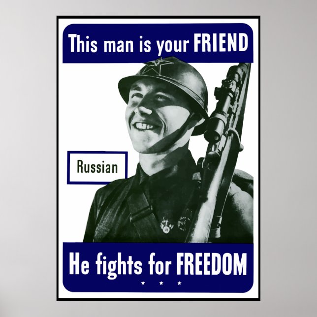 Affiches Russian -- This Man Is Your Friend -- Border (Devant)