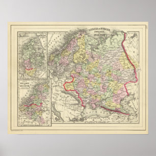 Affiches Russie, Suède, Norvège