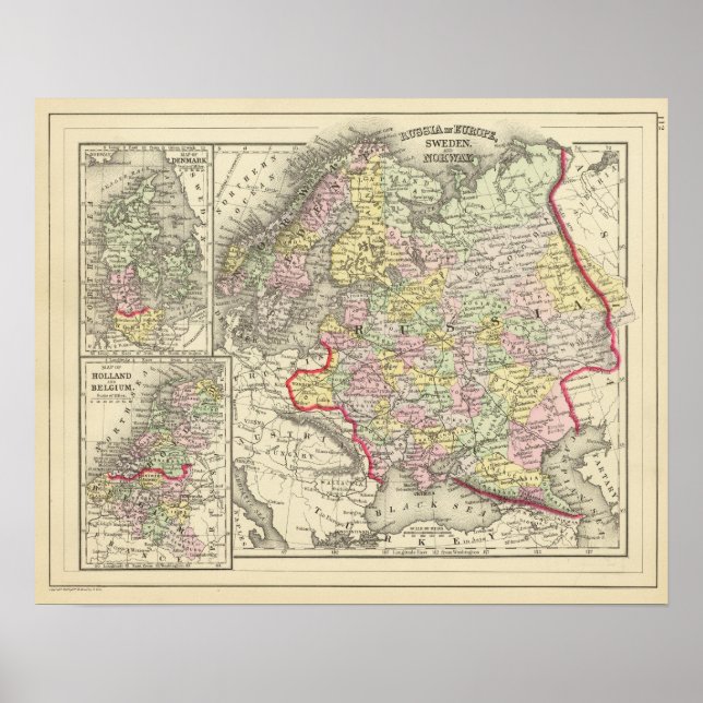 Affiches Russie, Suède, Norvège (Devant)