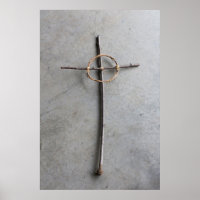 Rustique Celtique Christian Cross Aspect vertical