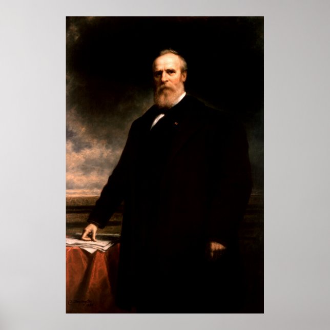 Affiches RUTHERFORD B. HAYES Portrait de Daniel Huntington (Devant)