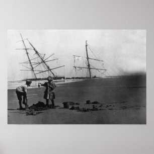 Affiches S.S. Alice McDonald Wreck Péninsule Ilwaco