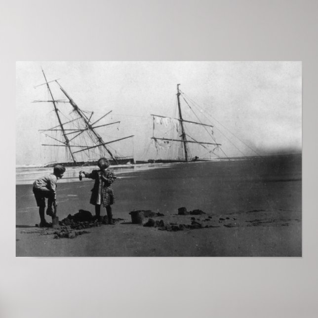 Affiches S.S. Alice McDonald Wreck Péninsule Ilwaco (Devant)