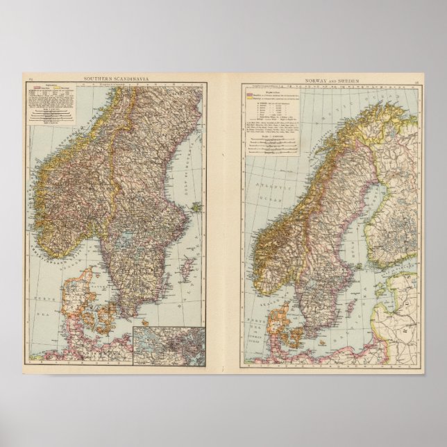 Affiches S Scandinavie, Norvège, Suède (Devant)