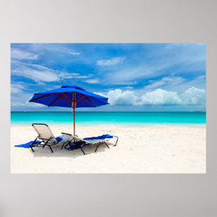 Affiches Sable blanc vert