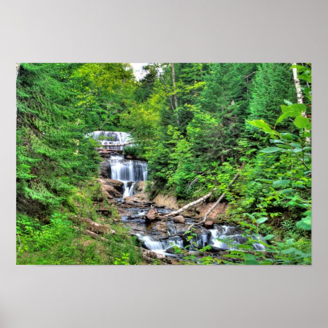 Affiches Sable Falls, Rocks Pictures Nat'l Lakeshore, MI (Devant)