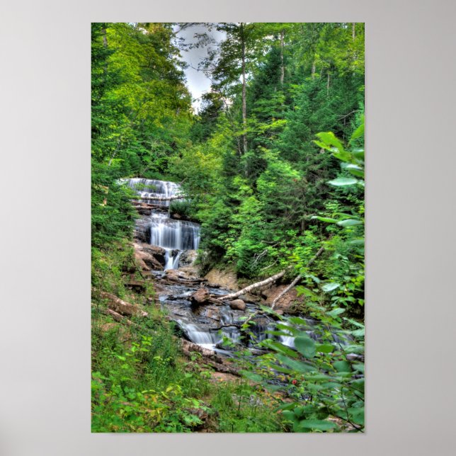 Affiches Sable Falls, Rocks Pictures Nat'l Lakeshore, MI (Devant)
