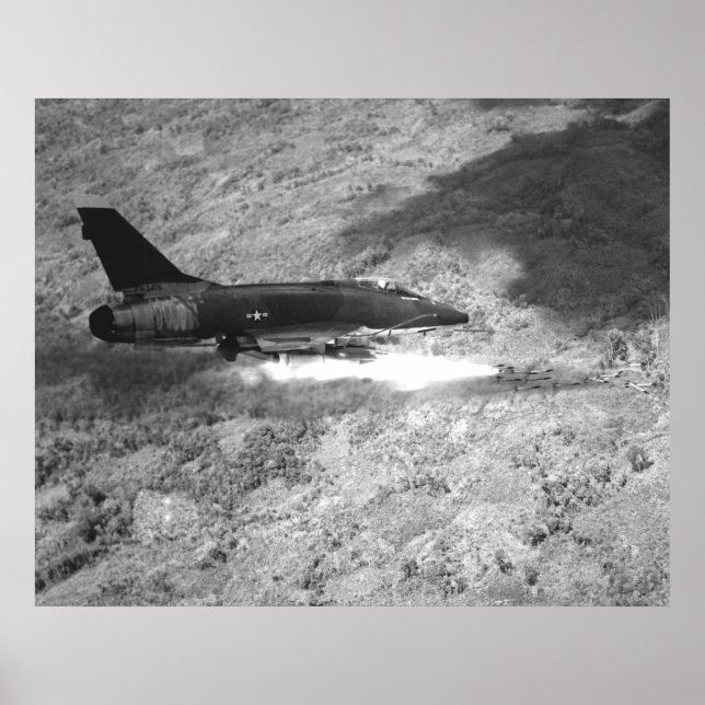 Affiches Sabre F-100 superbe (Devant)