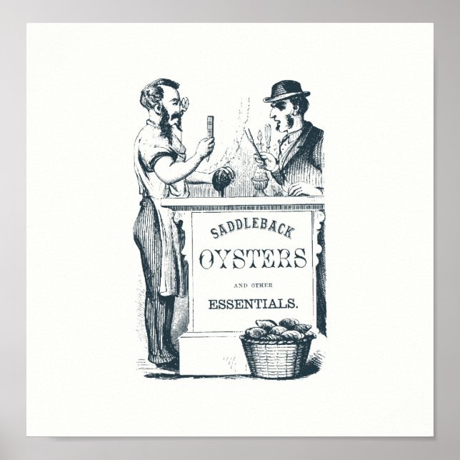 Affiches Saddleback Oysters Imprimer (Devant)