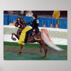 Affiches Saddlebred Winning Pass Horse Portrait
