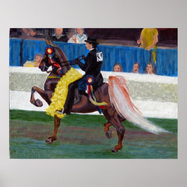 Affiches Saddlebred Winning Pass Horse Portrait (Devant)