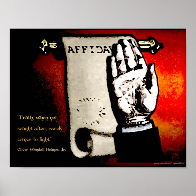 Affiches Sagesse judiciaire - Holmes on Truth (v2) (Devant)