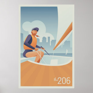Affiches Sailing Lake Union, Seattle