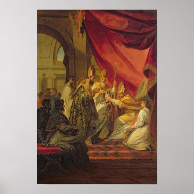 Affiches Saint Augustin ordonnée comme évêque (Devant)