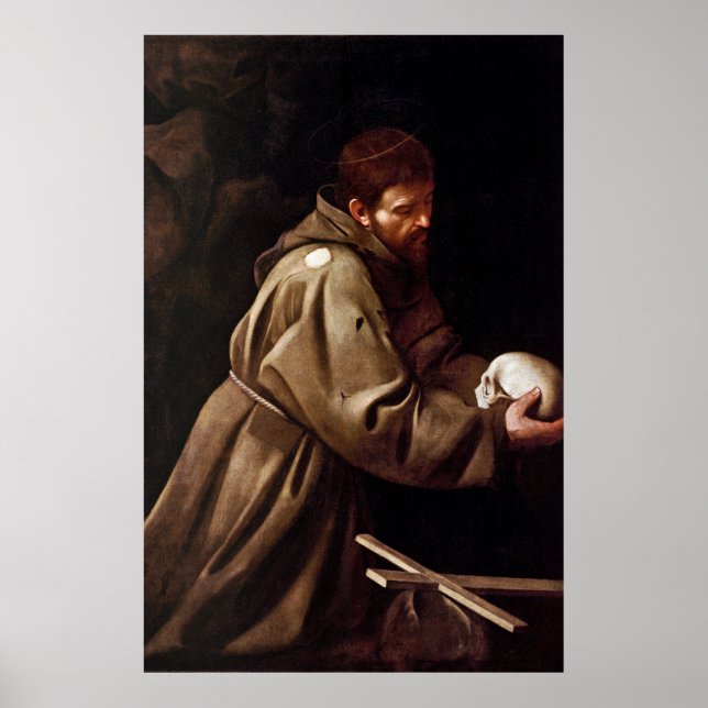 Affiches Saint François dans la prière - Caravaggio (Devant)