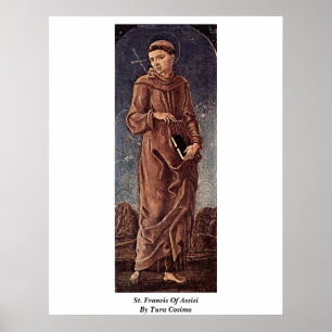 Affiches Saint François D'Assise Par Tura Cosimo