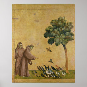 Affiches Saint François d'Assise prêchant aux oiseaux