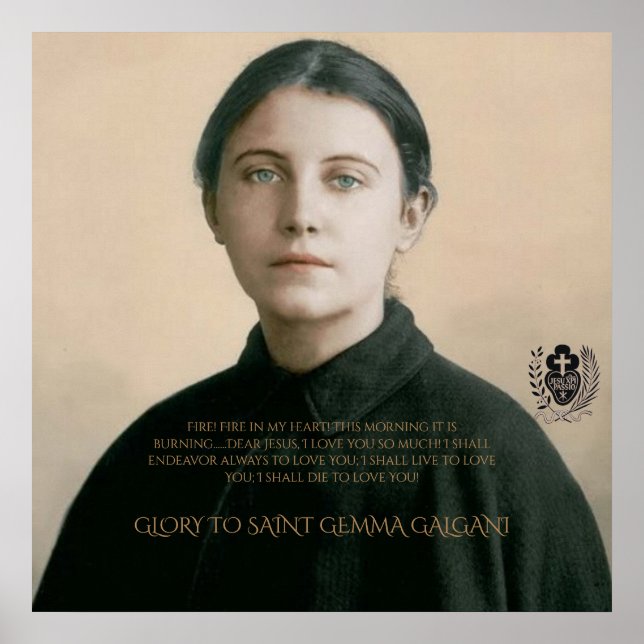 AFFICHES SAINT GEMMA GALGANI (Devant)