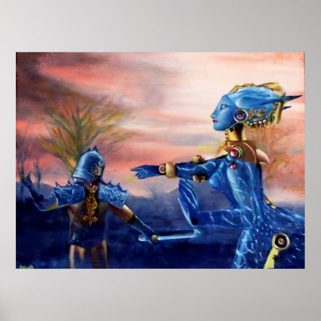 AFFICHES SAINT GEORGE ET DRAGON ALIEN (Devant)