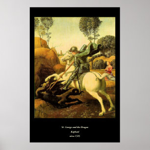 Affiches "Saint George et le dragon" de Raphaël (vers 1505)