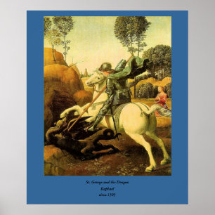 Affiches "Saint-Georges et le Dragon" de Raphaël (vers 1505