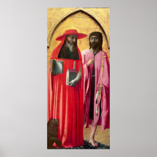 Affiches Saint Jérôme et Saint Jean-Baptiste, c.1428-29