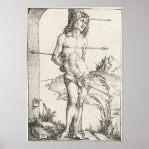 Affiches Saint Sebastian Tied to a Column by Albrecht Durer