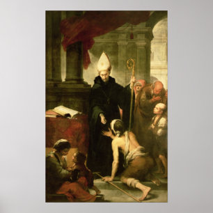 Affiches Saint Thomas de Villanueva Distributing Alms, 1678