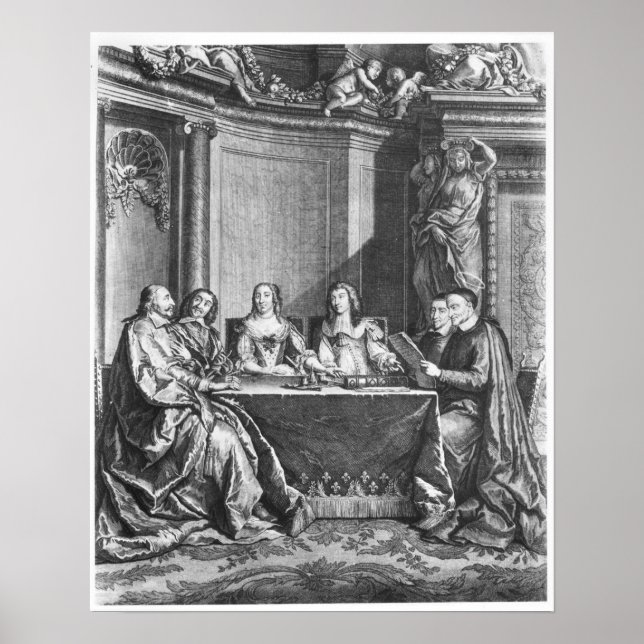 Affiches Saint Vincent de Paul et le cardinal Jules Mazarin (Devant)