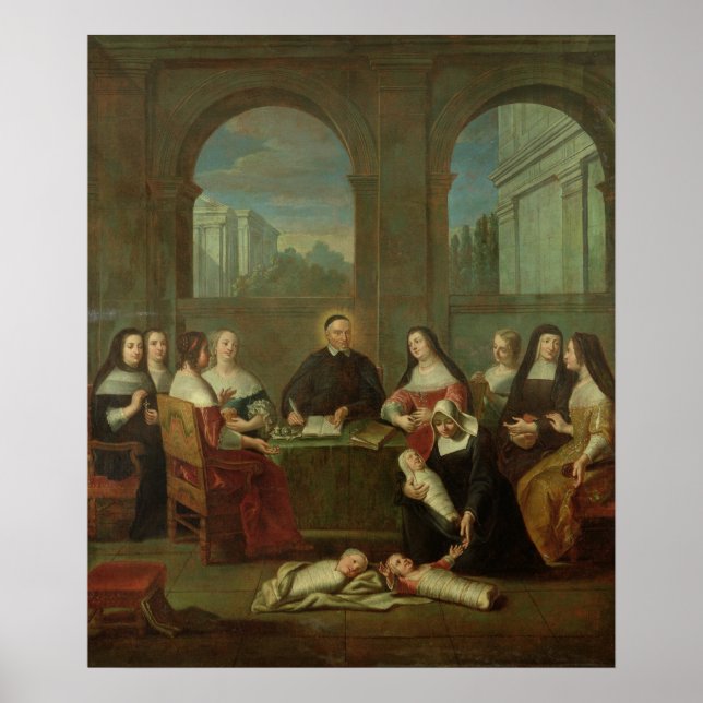 Affiches Saint Vincent de Paul et les Soeurs de la Charité (Devant)