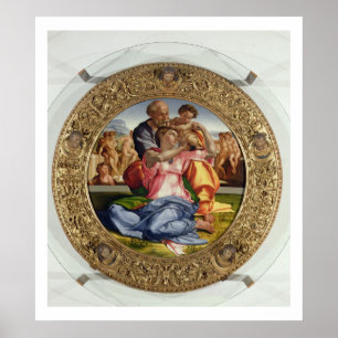 Affiches Sainte Famille avec Saint Jean (Doni Tondo), 1504-