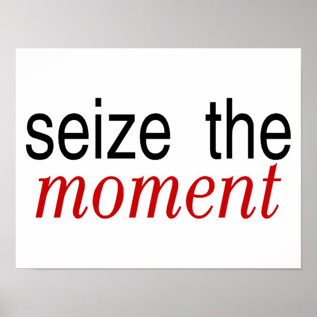 Affiches Saisir Le Moment Rouge (Devant)