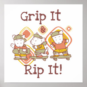 Affiches Saisissez-le et déchirez-le faisant de la planche 