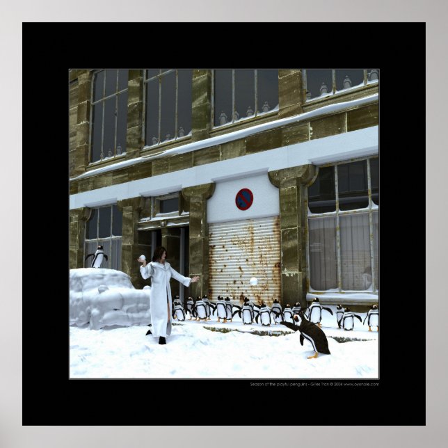 Affiches Saison des pingouins ludiques (Devant)