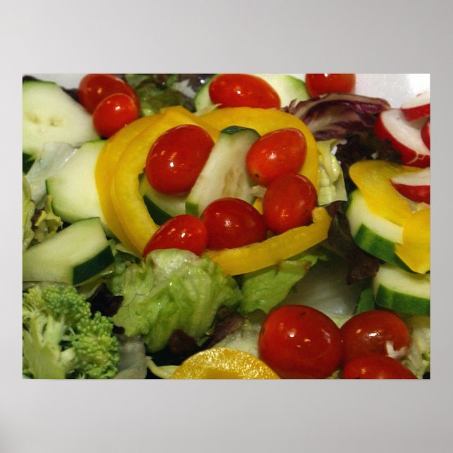 Affiches Salade de jardin fraîche (Devant)