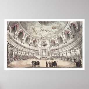 Affiches Salle de concert à Venise, 18ème siècle (fra color