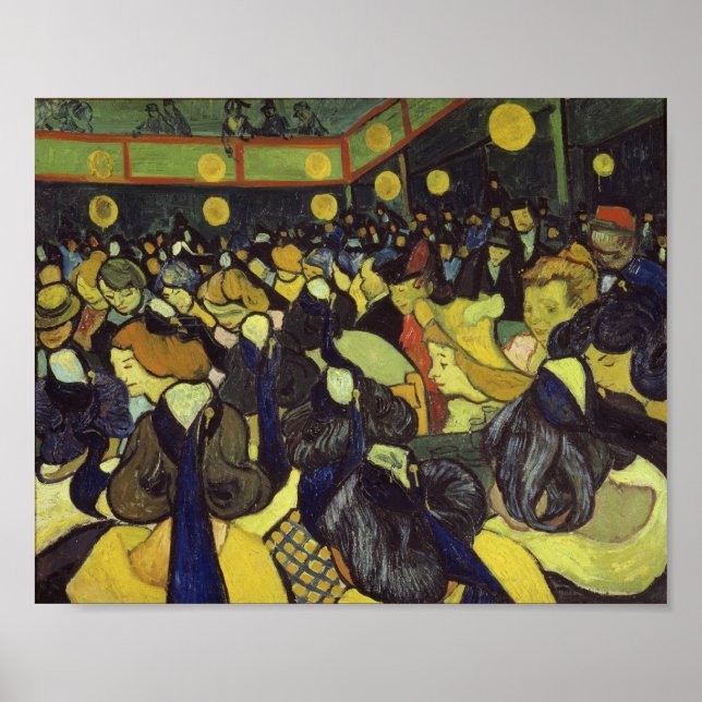 Affiches Salle de danse à Arles Van Gogh Art (Devant)