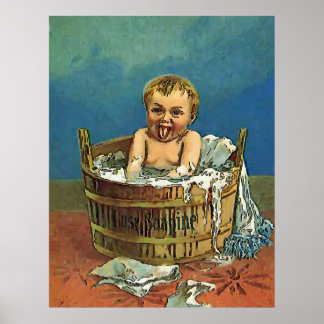 Affiches Salle de lavage pour bébé