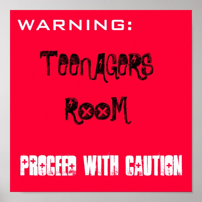 AFFICHES SALLE DES ADOLESCENTS PROCÉDÉ AVEC ATTENTION (Devant)