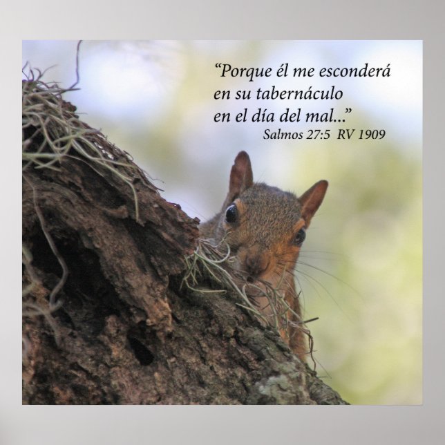 Affiches Salmos 27-5 con Ardilla (Devant)