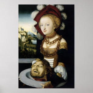 Affiches Salomé avec la tête de Jean-Baptiste