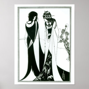 Affiches Salome with her mother, Herodias, 1894 (litho) (b/