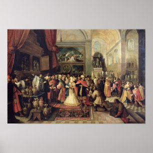 Affiches Salomon dans le Trésor du Temple, 1633