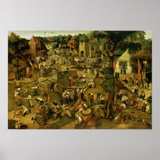 Affiches Salon avec une performance théâtrale, 1562 (Devant)