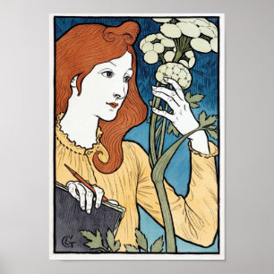 Affiches Salon des Cent, 1894 Art Nouveau par Eugene Grasse