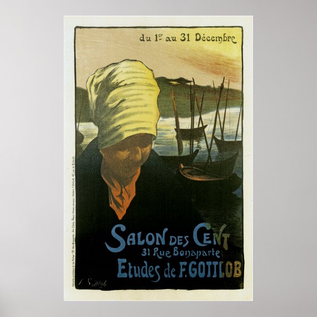 Affiches Salon Des Cents ~ Etudes de F. Gottlob (Devant)